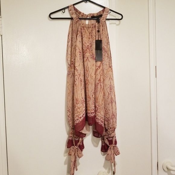 💕BCBGMaxAzria💕 Sessilee Baroque Paisley Top - Picture 6 of 8